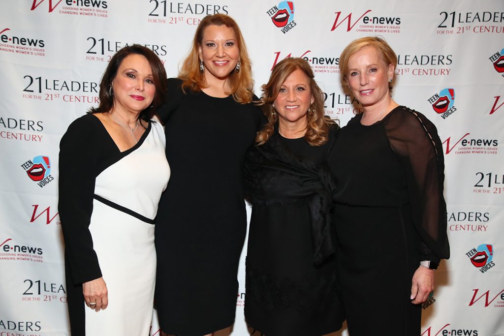 Gisselle Acevedo, Leslie Roberts, Debbie Werner and Martha Fling the 19th Annual 21 Leaders for the 21st Century Gala