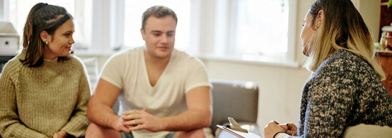 Couple, counseling and therapist