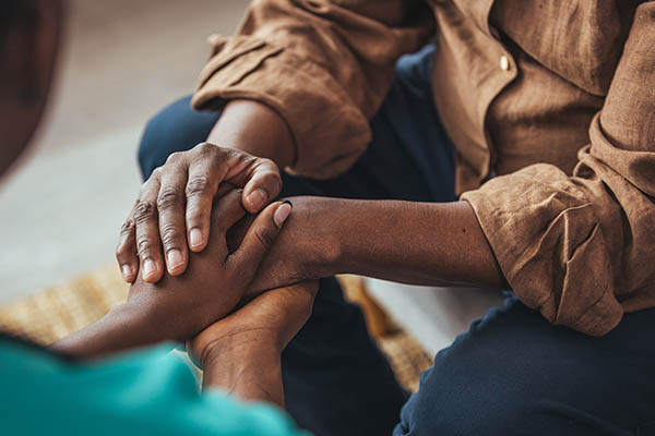 People holding hands